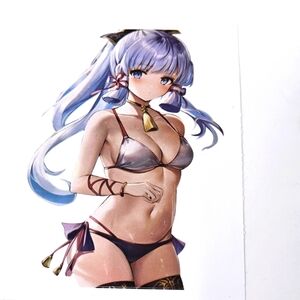 🆕️🆑 Genshin Impact Anime Decal |  Ayaka Let's Go For A Swim Waterproof Sticker